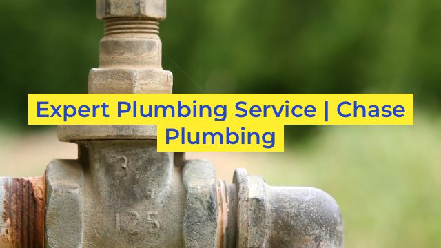 Expert Plumbing Service | Chase Plumbing